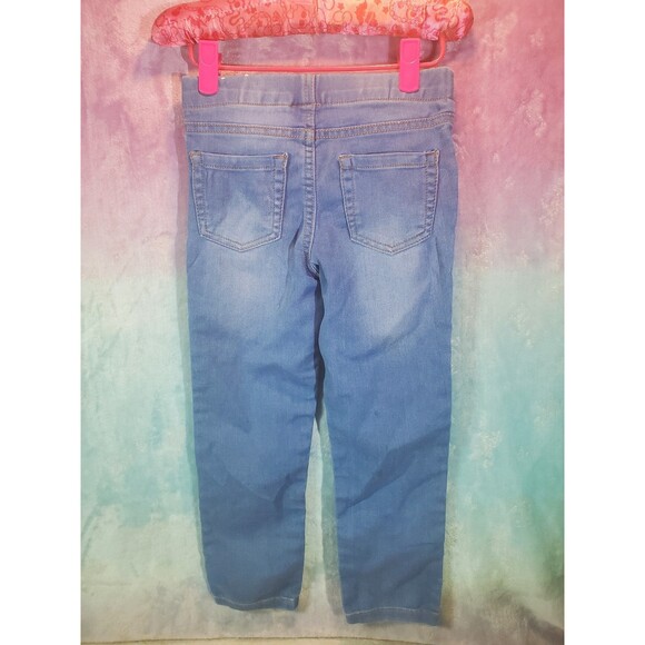 Wonderkids Emoji Patch Jeans Size 5T Toddler Girls Elastic Waist - Picture 2 of 9